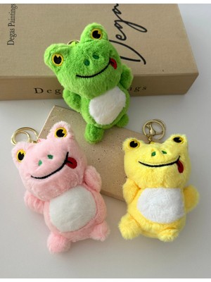 DNC Peluş Kurbağa Anahtarlık – Sevimli Frog Bag Charm Çanta Süsü