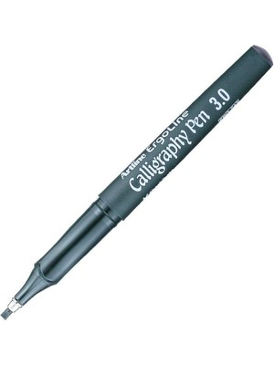 Delixa Artline Ergoline Calligraphy Pen 3.0 Kaligrafi Kalemi, 3.0 Mm, Siyah