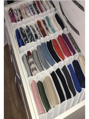 Delixa L Boy Beyaz Çekmece Içi Düzenleyicisi Organizer 8 Gözlü