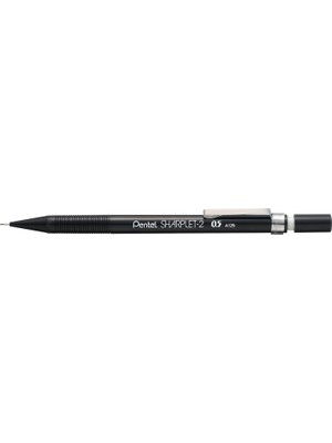 Delixa Pentel Sharplet-2 A125-A Mekanik Kurşun Kalem, 0.5 Mm, Siyah