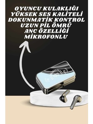 Esranın Dünyası Aynalı Bluetooth Kulaklık ve 7 Kordonlu Akıllı Saat Dijital Göstergeli Uzun Pil Ömrü RSFTA34-