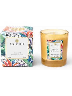 Sum Studıo Kahve Karamel Kokulu Doğal Mum 180 gr
