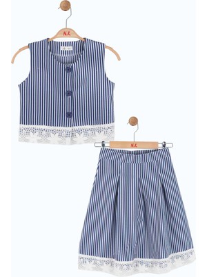 Ugly Duck Nk 8-14 Yaş Arası Yelek Etek Takım - Lacivert