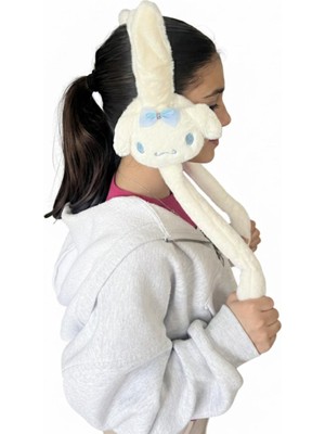 ZYC Kız Çocuk Hello Kitty - Cinnamol Karekterli - Hareketli ve Sesli Peluş Kulaklık