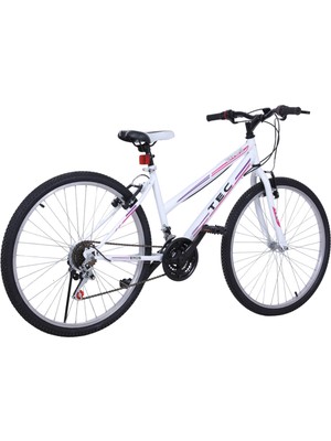 Belderia Bisiklet Vision Tec Eros 24" Jant 21 Vites Kadın Dağ Bisikleti Beyaz - Lila & Vitesli Bisiklet