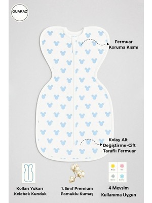 Guaraz Bebek Kundak – Yenidoğan Kundak –huzurlu Kesintisiz Ciziksiz Uyku- Erkek Kız Bebek Uyku Tulumu 1.0t Tog