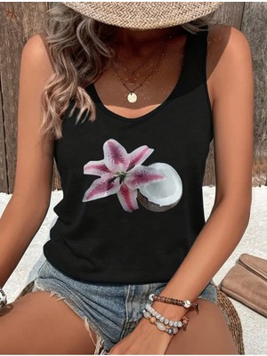 Mercoledi Coconat Baskılı Kadın T-Shırt