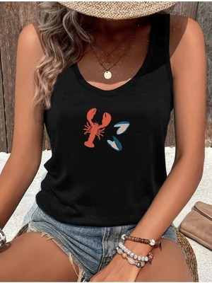 Mercoledi Akrep Baskılı Kadın T-Shırt