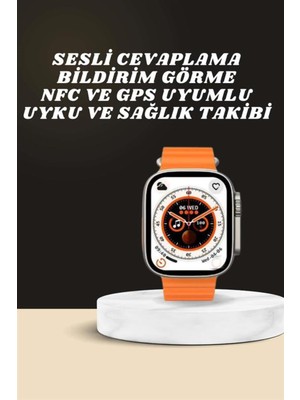 Normadia Ultra Akıllı Saat, Adım Sayar, Uyku Takibi, Nabız Ölçer, Şık Tasarım