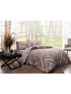 Zemira Çift Kişilik Saten Nev Takımı Avril Kahve