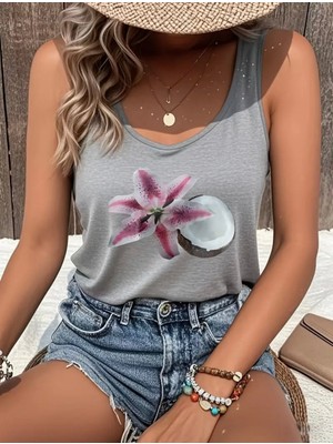 Mercoledi Coconat Baskılı Kadın T-Shırt