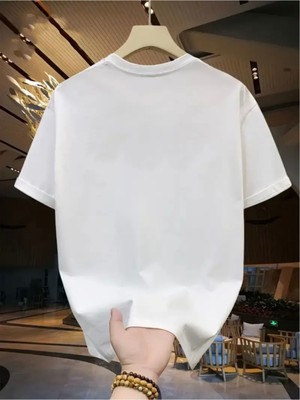 Mercoledi Hi Tasarım Baskılı Oversize Bisiklet Yaka T-Shirt