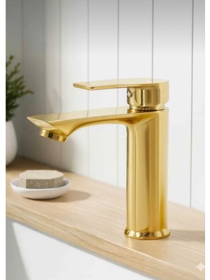 Gold Sabit Gövdeli Lavabo Bataryası