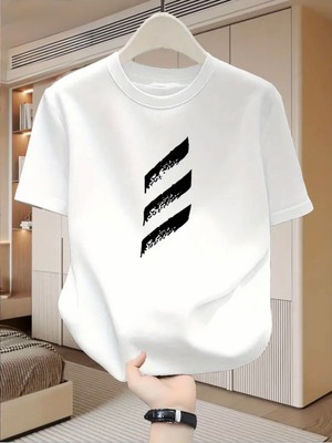 Mercoledi Grafik Baskılı Oversize Bisiklet Yaka T-Shirt