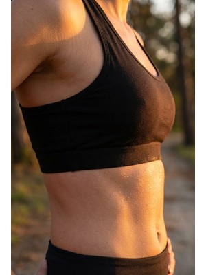 Underwear Bodyway 2'li Paket Pamuklu Pedli Sporcu Sütyeni & Bralet - Günlük Rahat Yüzücü Model Sporcu Atleti