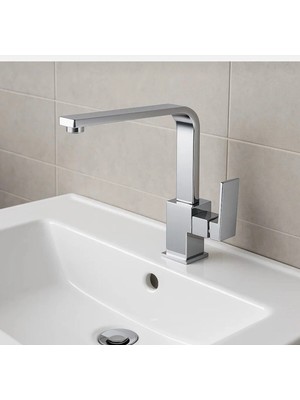 Kare Gövde ve Borulu Lavabo Bataryası