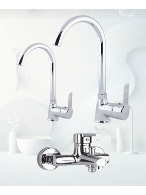 Mutfak-Lavabo-Banyo Bataryası 3 Lü Set