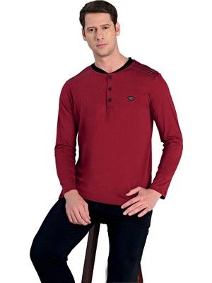 Over Sleep by Poleren Over Sleep 2308 Erkek Uzun Kol Süprem Pijama Takım (M-L-Xl-Xxl)