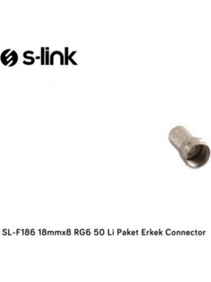 Özgürce Erkek Bağlantı Parçaları, 18MM, Rg6, 50'li Paket, Güçlü ve Dayanıklı