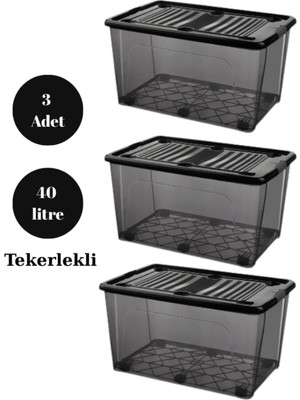Loremp 40 Litre 3 Adet Saklama Kutusu Düzenleyici