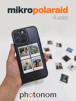 Photonom Mikro Polaraid Fotoğraf Baskısı | Telefon Kılıfına Fotoğraf |4 Adet