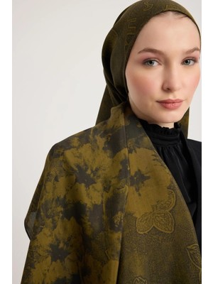 Maisa Gülruh Floş Viskon Şal Haki 70*190 cm