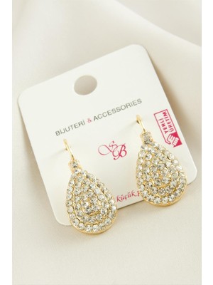 Esranın Dünyası Oval Taşlı Klipsi Küpe RSBİJ34-ESRDNS