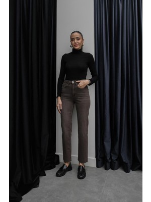 Havoş Kahverengi Sonny Yıkamalı Boy Fit Jean