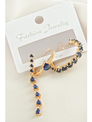 Esranın Dünyası 3 Adet Kalp Zirkon Taşlı Küpe RSBİJ34-ESRDNS