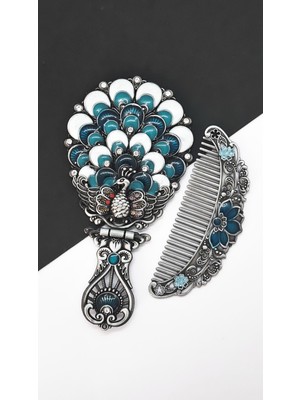 Serenity Özel Kutusunda Çeyizlik Hediyelik Katlanır Mistik Ayna Takımı04