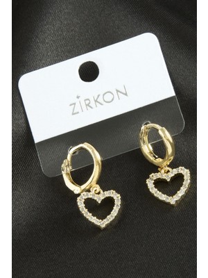 Esranın Dünyası Kalp Zirkon Taşlı Küpe RSBİJ34-ESRDNS