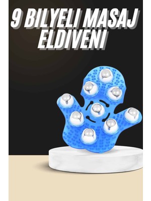 Zemira Selülit Giderici Masaj Eldiveni 9 Bilyeli Palm Masaj Eldiven Tam Vücut