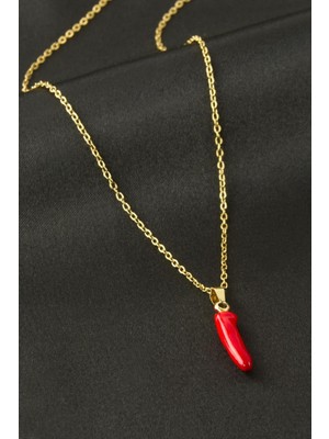 Bijuteri Net Biber Mineli Çelik Kolye