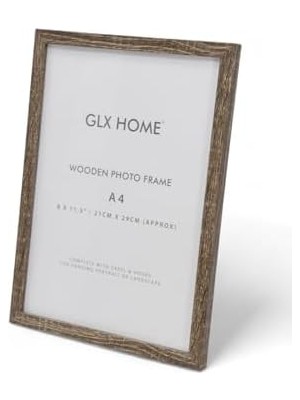 Ahşap Resim Çerçevesi 4'lü Set Halinde 21 x 29 cm (A-4) Boyutunda