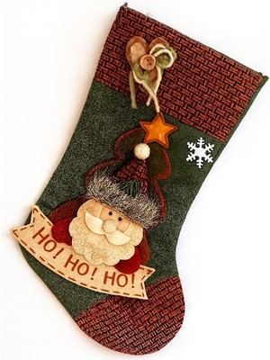 Es Dekor Çizme Boy 35CM En 20 cm  Asmalık Çorap