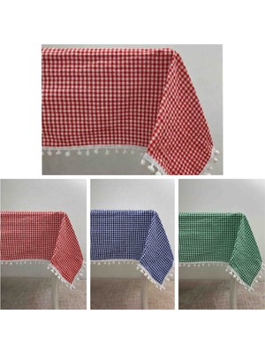 Ayzen Home Zefir Kumas Pitikare Masa Ortüsü, Piknik Örtüsü, Sofra Bezi