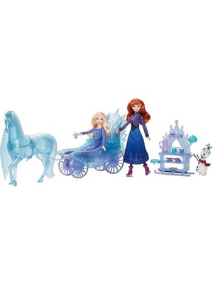 Mattel Çıkarılabilir Elbisesi ve Ayakkabılarıyla Mattel Karlar Ülkesi Bebek, Büyüleyici Atı Nokk ve Macera Arabası, Karlar Ülkesi: Kış Sonu Festivali Teması, JBG56