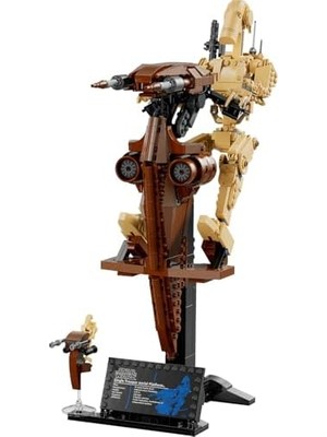 Gizli Tehlike Stap ile Savaş Droidi 75428 – 12 Yaş ve Üzeri Çocuklar Için Doğum Günü Hediyesi Fikri, Entegre Bilgi Levhası Içeren Koleksiyonluk Dekoratif Oyuncak Yapım Seti (1088 Parça)