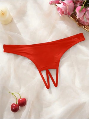 Beruflic Luna Kadın Kırmızı Ağ Bölgesi Açık Külot LN270059 Iç Giyim