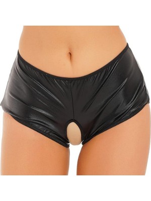 Beruflic Luna Fantezi Siyah Özel Bölgeleri Açık Parlak Külot LN270051 Iç Giyim