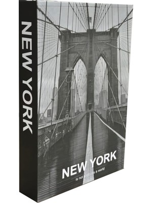 Biseystore 2025-701 New York Brıdge Dekoratif Kitap Kutusu