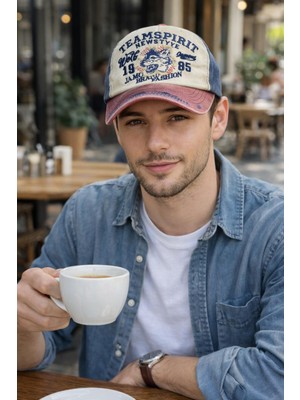 Wearflawless Trend Vintage Yıkamalı Unisex Şapka, Eskitme Şapka, Baseball Günlük Nakış Detaylı Şapka
