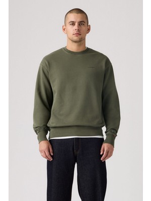 Levi's Erkek Authentic Crew Kambaba Yeşil SWEATSHIRT-A9244-0044