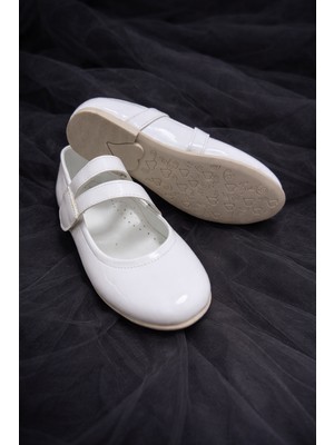 Akinco Gold Renk Rugan Çift Kemer Cırt Cırtlı Çocuk Babeti