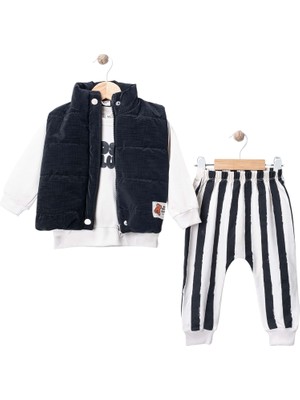 Gültekin Bebe Wow Mevsimlik Armalı Mikro Yelekli 3 Lü Takım 9-24 Aylık -447658370 - Lacivert