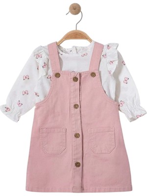 Gültekin Bebe Oryeda Baskılı Gömlekli Kız Jile 9-24 Aylık -447542353 - Pembe