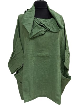 Phuti %100 Pamuk Asimetrik Yaka Bluz