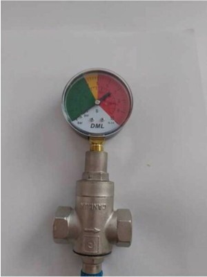 Özgürce 3/4" Su Basınç Düşürücü + Dms Y-A60 Manometre 63 mm 0-10 Bar