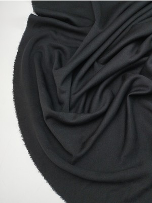 Kumaş Parça Siyah Renkte Interlok Örme Kumaş En: 160 cm