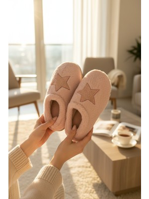 Ev Terliği Yünlü Kadın Terlik  Çeyiz Bohça Gelin Misafir Terliği